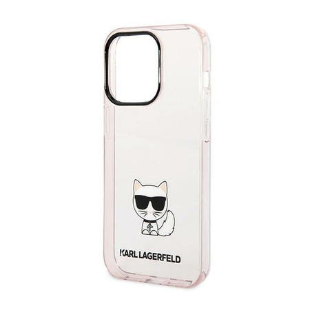 Karl Lagerfeld Choupette Body - Etui iPhone 14 Pro (różowy)