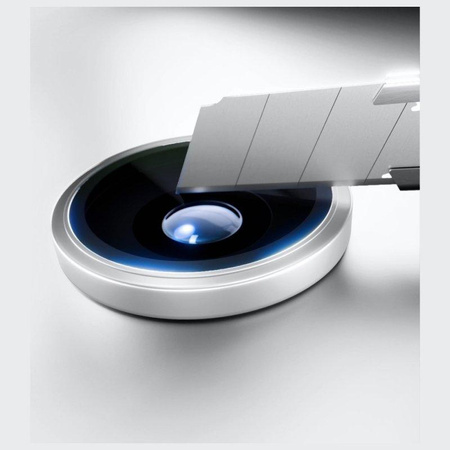 3mk HARDY Lens Protection Pro - Szkło na obiektyw aparatu iPhone 17 Pro / iPhone 17 Pro Max (Silver)