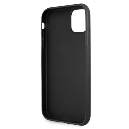 Guess Saffiano 4G Big Metal Logo - Etui iPhone 11 (czarny)