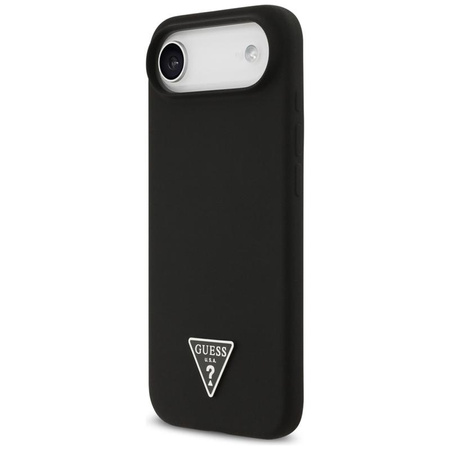 Guess Silicone Triangle Logo MagSafe - Etui iPhone Air (czarny)
