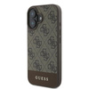Guess 4G Bottom Stripe - Etui iPhone 16 Plus (brązowy)