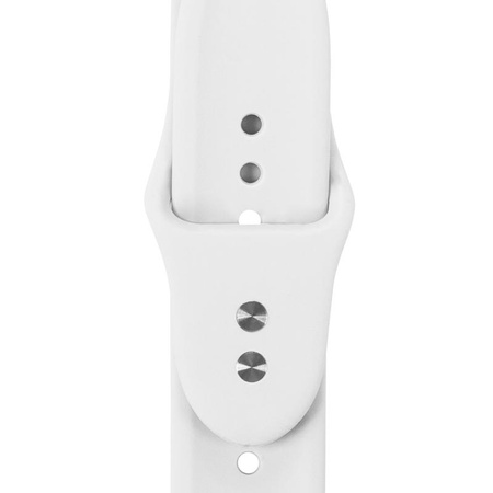 Crong Liquid - Pasek do Apple Watch 44/45/46/49 mm (biały)