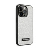 Karl Lagerfeld Glitter Plaque Logo - Etui iPhone 14 Pro (srebrny)
