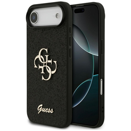 Guess Fixed Glitter Big 4G - Etui iPhone Air (czarny)