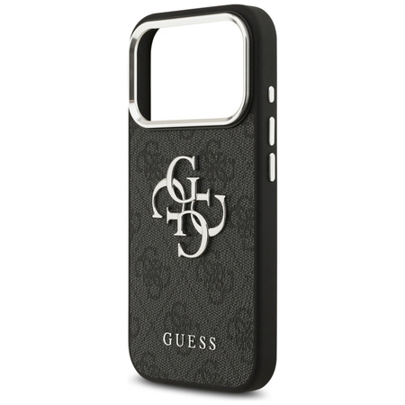 Guess 4G Big 4G Classic Logo - Etui iPhone 17 Pro (czarny / srebrny)