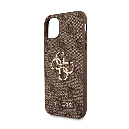 Guess 4G Big Metal Logo - Etui iPhone 11 Pro (brązowy)