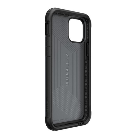X-Doria Defense Lux - Etui aluminiowe iPhone 11 Pro (Drop test 3m) (Black Leather)