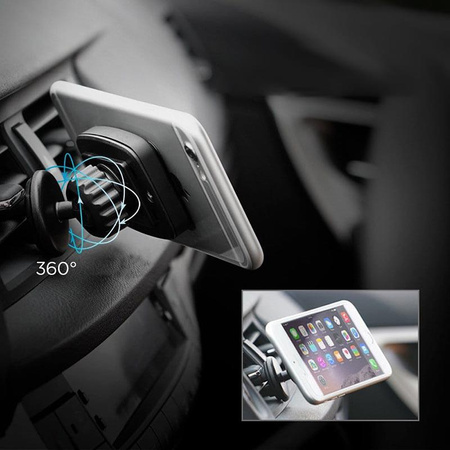 Spigen Premium Air Vent Magnetic Car Mount A201 - Uchwyt samochodowy (Czarny)