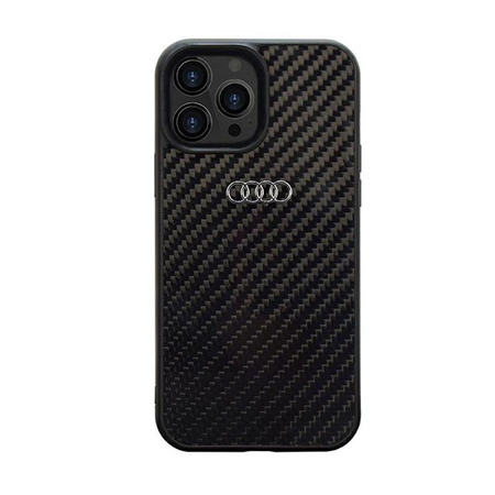 Audi Carbon Fiber - Etui iPhone 14 Pro (Czarny)