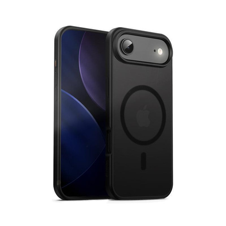 Crong Hybrid Frost MAG Cover - Etui MagSafe iPhone Air (czarny)