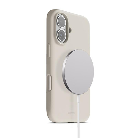 Crong Color Cover Magnetic - Etui MagSafe iPhone 17 (kamienny beż)