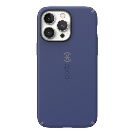 Speck CandyShell Pro + MagSafe - Etui iPhone 14 Pro Max z powłoką MICROBAN (Prussian Blue / Cloudy Grey)