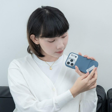 Moshi Kameleon MagSafe - Etui iPhone 17 Pro z funkcją podstawki (Midnight Gray)