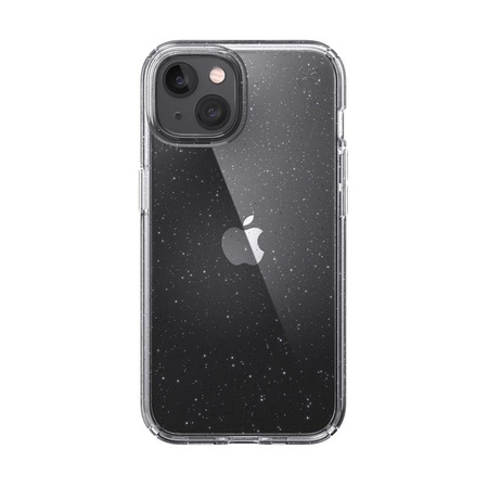 Speck Presidio Perfect-Clear with Glitter - Etui iPhone 13 z powłoką MICROBAN (Clear/Platinum Glitter)