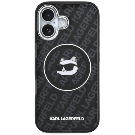Karl Lagerfeld IML Choupette Head Logo MagSafe - Etui iPhone 17 (czarny)