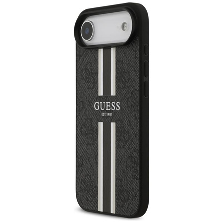 Guess 4G Printed Stripes MagSafe - Etui iPhone Air (czarny)
