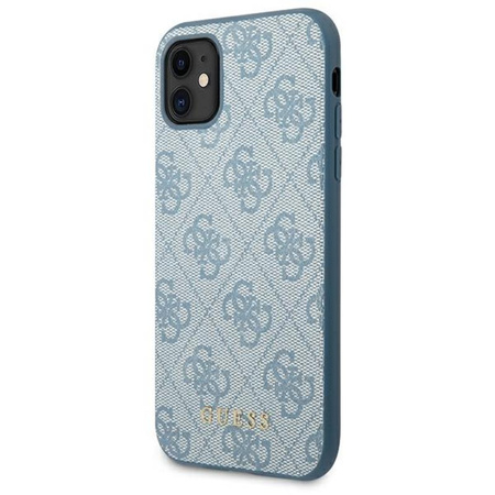 Guess 4G Metal Gold Logo - Etui iPhone 11 (niebieski)