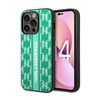 Karl Lagerfeld Monogram Stripe - Etui iPhone 14 Pro Max (zielony)