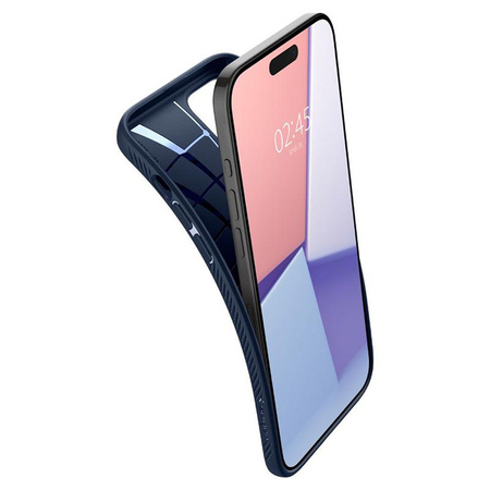 Spigen Liquid Air - Etui do iPhone 15 Pro Max (Navy Blue)