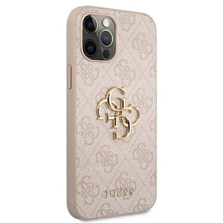 Guess 4G Big Metal Logo – Etui iPhone 12 Pro Max (różowy)