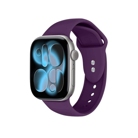 Crong Liquid - Pasek do Apple Watch 38/40/41/42 mm (śliwkowy)