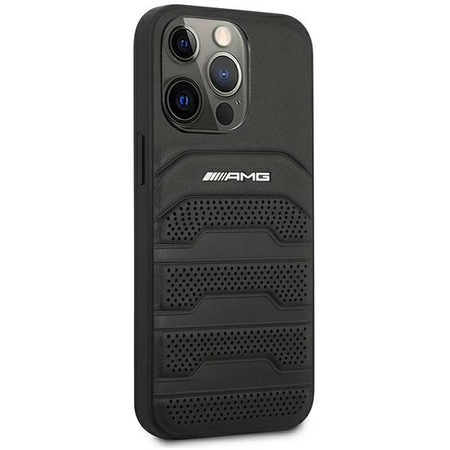 AMG Debossed Lines - Etui iPhone 14 Pro Max (czarny)