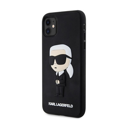 Karl Lagerfeld 3D Rubber NFT Ikonik - Etui iPhone 11 (Czarny)