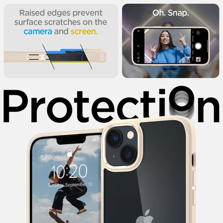 Spigen Ultra Hybrid - Etui do iPhone 14 (Beżowy)