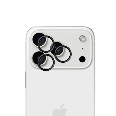 3mk HARDY Lens Protection Pro - Szkło na obiektyw aparatu iPhone 17 Pro / iPhone 17 Pro Max (Black)