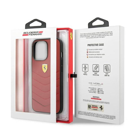 Ferrari Off Track Quilted - Etui iPhone 13 Pro Max (czerwony)