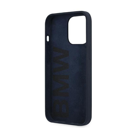 BMW Silicone Signature Logo - Etui iPhone 13 Pro (granatowy)