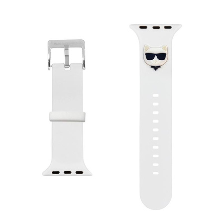 Karl Lagerfeld Silicone Choupette Head – Pasek do Apple Watch 42/44/45 mm (biały)
