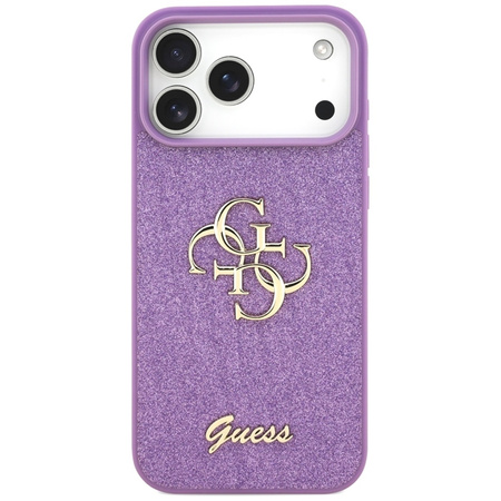 Guess Fixed Glitter Big 4G - Etui iPhone 17 Pro Max (liliowy)