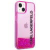 Karl Lagerfeld Liquid Glitter Translucent Elongated Logo Case – Etui iPhone 14 (różowy)