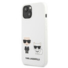 Karl Lagerfeld Silicone Karl & Choupette - Etui iPhone 13 mini (biały)