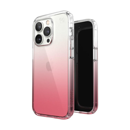 Speck Presidio Perfect-Clear + Ombre - Etui iPhone 14 Pro z powłoką MICROBAN (Clear / Vintage Rose Fade)