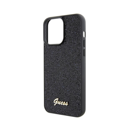 Guess Disco Metal Script - Etui iPhone 15 Pro Max (czarny)