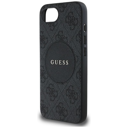 Guess 4G Circle Classic Logo MagSafe - Etui do iPhone 16e (czarny)