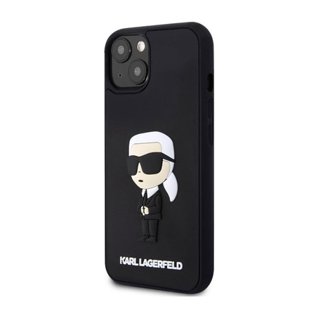 Karl Lagerfeld 3D Rubber NFT Ikonik - Etui iPhone 14 (Czarny)