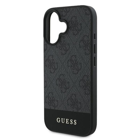 Guess 4G Bottom Stripe - Etui iPhone 16 Plus (szary)