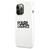 Karl Lagerfeld Silicone Stack Logo - Etui iPhone 13 Pro (biały)