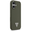 Guess Silicone Triangle Logo MagSafe - Etui iPhone 17 (khaki)