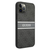 Guess 4G Printed Stripe – Etui iPhone 12 Pro Max (szary)