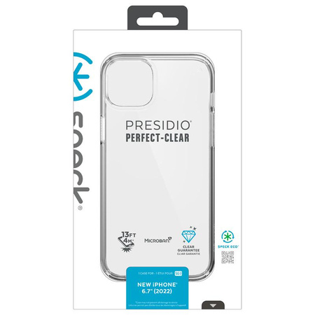 Speck Presidio Perfect-Clear - Etui iPhone 14 Plus z powłoką MICROBAN (Clear)