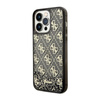 Guess Liquid Glitter Transculent 4G - Etui iPhone 14 Pro Max (Czarny)