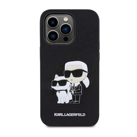 Karl Lagerfeld NFT Saffiano Karl & Choupette - Etui iPhone 14 Pro (Czarny)