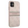 Guess 4G Printed Stripe - Etui iPhone 11 (różowy)