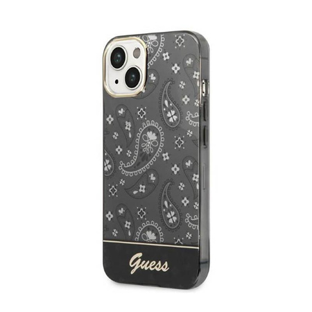 Guess Bandana Paisley - Etui iPhone 14 (czarny)