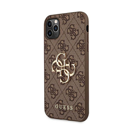 Guess 4G Big Metal Logo - Etui iPhone 11 Pro (brązowy)